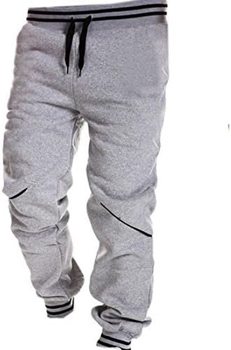 Cozy Age Mens Running Harem Pants,Chinese L,Light gray