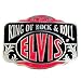 New - Pewter Belt Buckle - Elvis King of Rock & Roll by American Metal