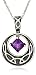 Round Celtic Amethyst Pendant