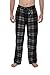 Mens Pajama Pants -Mens pajama Bottoms-Mens fleece Plaid Lounge Pants with Pockets 1 & 3 Pack