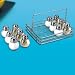 12 SALT SHAKERS AND TRAY