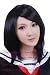 NEW HOT Sexy Fashion Black Straight Anime cosplay wigs party Masquerade girls 30CM short wigs