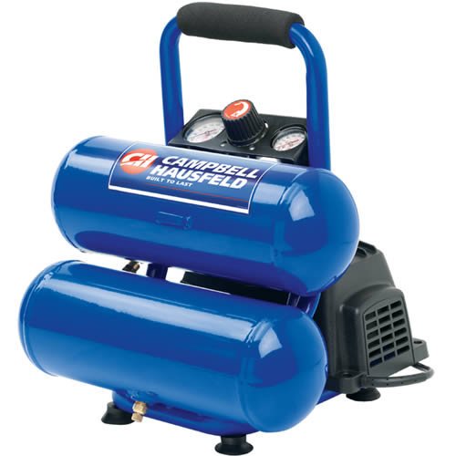 Factory-Reconditioned Campbell Hausfeld FP209500RB 2-Gallon Oil-Free Twinstack Air Compressor