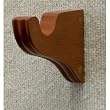 Center Support Bracket in Walnut finish for a 1-3/8" dowel rod - 1/pack [CAPITOL CITY LUMBER]
