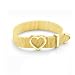 Bling Jewelry Gold Vermeil Heart Buckle Mesh Bracelet 8 inch