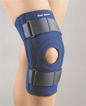 FLA Orthopedics for Kids Neoprene Patella Stabilizer Blue for Knee Circumferences of 10-12