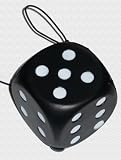 Cobbs Black Dice Bobber Antenna Topper (Main Street Accessories, Nostalgic Editions)