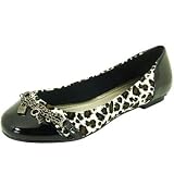 Qupid Flat Black Ballerina Style Casual Dress Shoes Terris-81