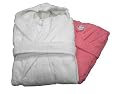 White Cotton Terry Robe No Hood - Adult Small