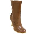 Women's Anne Michelle by Journee Mid-Calf High Heel Boots - Chestnut