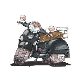 VESPA SCOOTER TAN/RED KOOLART IMAGE CERAMIC MUG 2106