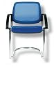 Konferenzstuhl Open Chair 30 AL Chrom / blau