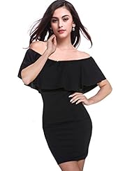 Polyester/Wool  Stretchy Sleeveless Club Dress  With Ruffles