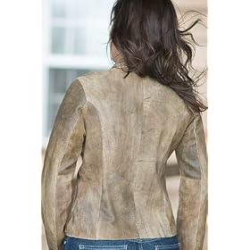 WoMens Suede Blazer with Pickstitch by Overland