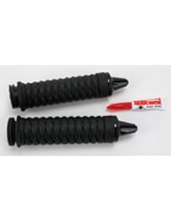 Kuryakyn 6333 Black Braided Grips with Dual Cable Throttle Control