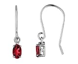 Ruby Earrings 3/8 Carat (ctw) in 10K White Gold