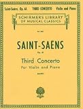 Camille Saint-Saens: Violin Concerto No.3 Op.61 (Violin/Piano)