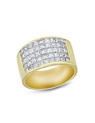 Effy Jewlery 18K Yellow Gold Diamond Ring, 3.33 TCW Ring size 7