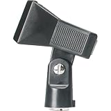 HOSA UNIVERSAL SPRING-CLIP MIC HOLDER w/brass fitting & insert