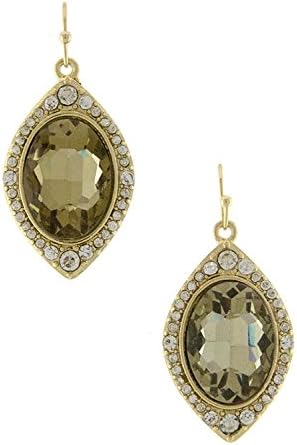 VICTORIA KORS ELEGANT LUXE RHINESTONE DROP EARRING (Gold)