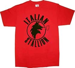 Rocky Balboa Italian Stallion Red T-shirt Tee