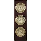 Ambient Weather WS-GL032 Porthole Collection Weather Center with Thermometer, Hygrometer, Barometer