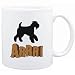 Mug White " Airedale Terrier ... ARRRRR!!! " Dogs