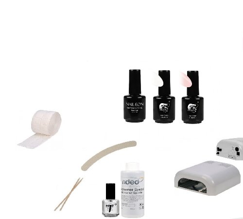 Kit vernis UV ou LED SEMI PERMANENT french manucure twincoat blanc et rosé lampe uv 36 watts Kit vernis UV ou LED SEMI PERMANENT french manucure twincoat blanc et rosé lampe uv 36 watts