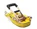 ProGrip 310800 Yellow Webbing 40'x 2 Heavy Duty Ratchet with Zinc Plated Handle and Double J Hooks