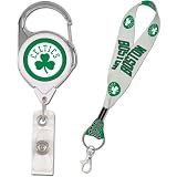 Wincraft Boston Celtics Badge Reel And Key Strap Combo