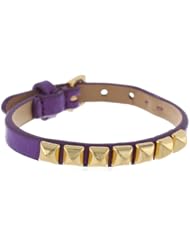 Juicy Couture Skinny Leather Pyramid Bracelet, 8.35"