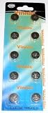 10 X Vinnic AG1 LR60 Batteries
