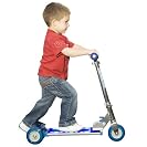 Blue Cosmic Light Flashing Deck Scooter