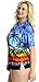 Surfers Hawaiian Swimming Lady Beahwear Shirt Cool Collar Short Sleeves Boho Top