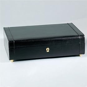 Ragar British Jewelry Box with Lift Out Tray in Genuine Leather RC803