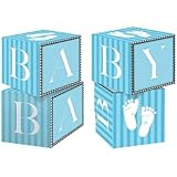 Creative Converting Sweet Baby Feet Blue Centerpiece Blocks