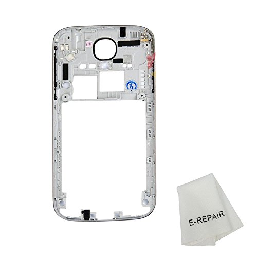 Middle Frame Back Plate Housing Bezel with Flash Lens for Samsung Galaxy S4 I9500