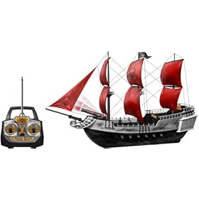 Ed Hardy Flying Dutchman Pirate Ship Electric RC Boat