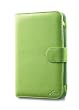 Acase Classic Kindle 3 Leather Case (Apple Green) with Screen Protector Film Clear (Invisible)
