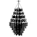 Present Time  Pendant lamp Cone chrome and acrylic black