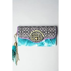 Buy *The Extras The Gypsy Groove Checkbook in Teal,Bags (Handbags Totes) for Women by var goTwisterProductImageStrings = new Object();goTwisterProductImageStrings['prodImageNotAvailTextNoColor'] = 