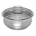 Le Creuset 3-Ply Stainless Steel Multi-Steamer with Glass Lid, fits 16 cm, 18 cm and 20 cm Pans