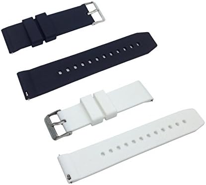 Replacement Watchband Strap for Basis Peak Ultimate Fitness and Sleep Tracker (Black White/set)