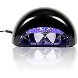 LED Light Lamp Nail Dryer and Curing, Fast Drying and Fast Curing, Timing Control Display, 60 LED Lamp Light Balls,12W (Black)