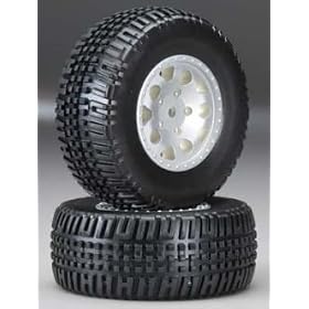 91105 KMC Hex Wheel Tire Silver (2) from Associated Electric Car Kits
