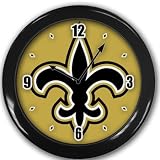New Orleans Saints Wall Clock Black Great Unique Gift Idea