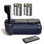 Opteka Battery Pack Grip / Vertical Shutter Release for Canon EOS 20D, 30D, 40D, & 50D Digital SLR Camera with 2 BP-511 Batteries (4000mAh Total)