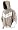 Dye Urban 07 Men's Hooded Sweatshirt - Tan / White Size: Large