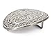 M53 - Toneka Western Cowboy Decorative Pattern Oval Belt Buckle Gun Metal
