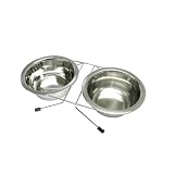 ASTRO PRODUCTS 16-07589 ステンレス ペット用食器 ダブルスタンド 16-07589